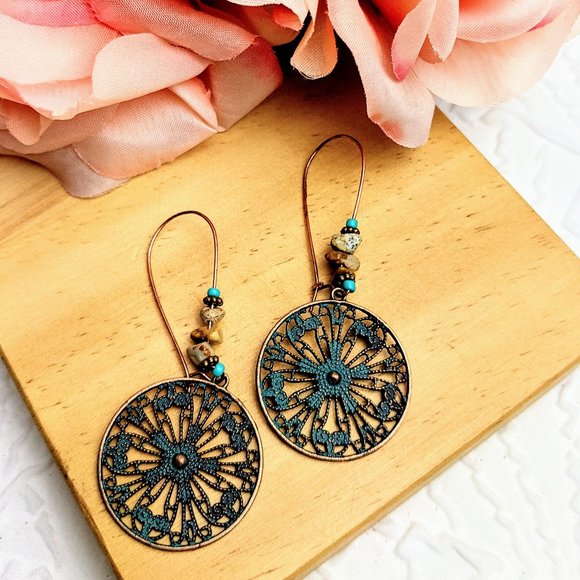 PLANET BOHO SHOP Jewelry - BOHEMIAN BEADED DROP EARRINGS  + FREE GIFT